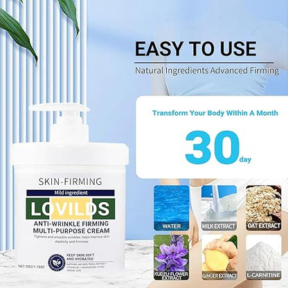 Lovilds - Crema rejuvenecedora reafirmante para la piel, crema reafirmante avanzada y reductora de arrugas Lovilds para todo tipo de piel
