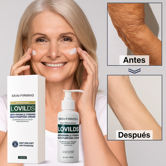 Lovilds – Crema Reafirmante Avanzada para Todo Tipo de Piel Reduce Arrugas y Devuelve la Firmeza