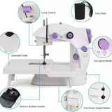 MINI MÁQUINA DE COSER CON PEDAL + MESA DE APOYO