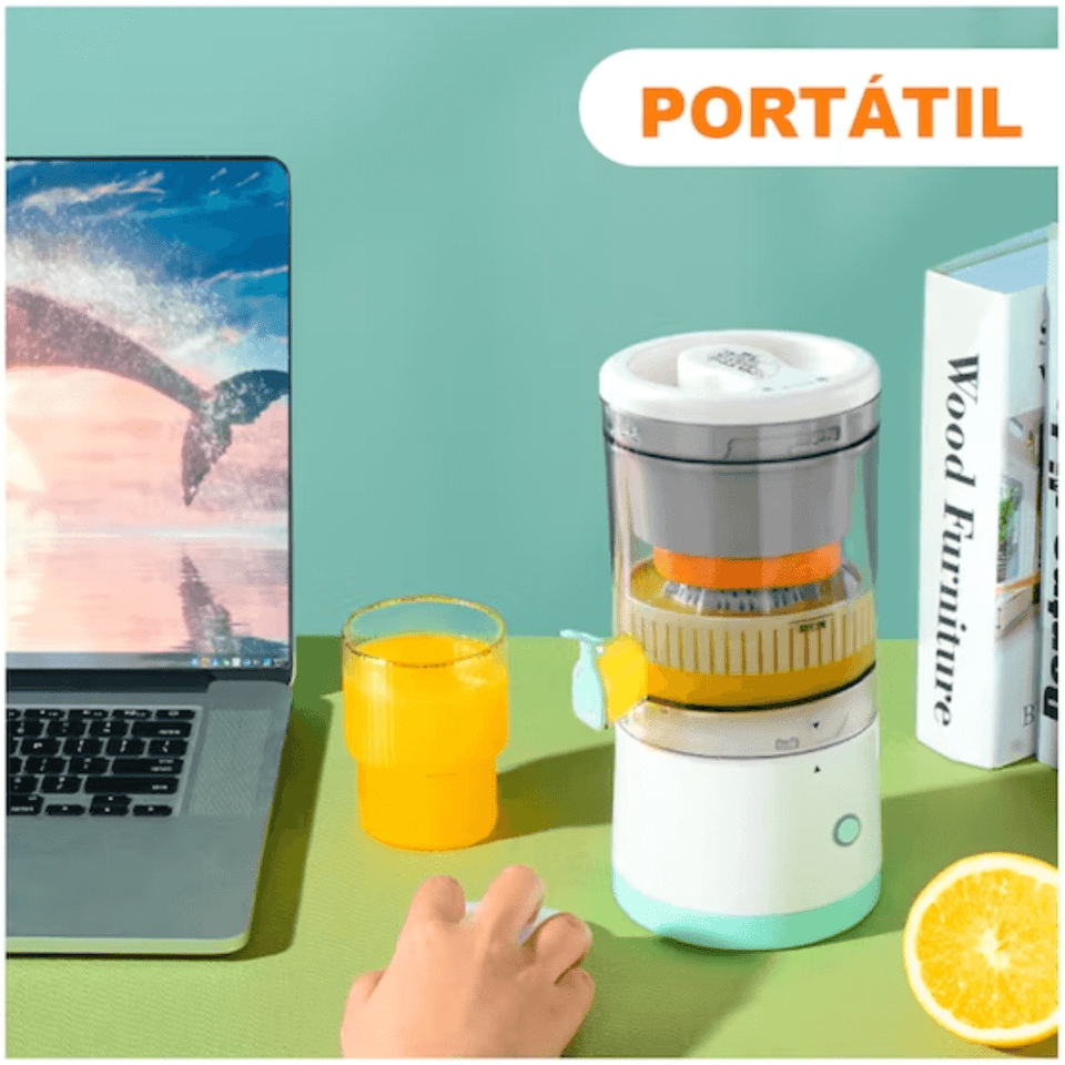 EXPRIMIDOR DE NARANJA ELECTRICO RECARGABLE