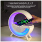 LAMPARA,PARLANTE, CARGADOR INALÁMBRICO LED 3 EN 1