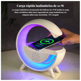 LAMPARA,PARLANTE, CARGADOR INALÁMBRICO LED 3 EN 1
