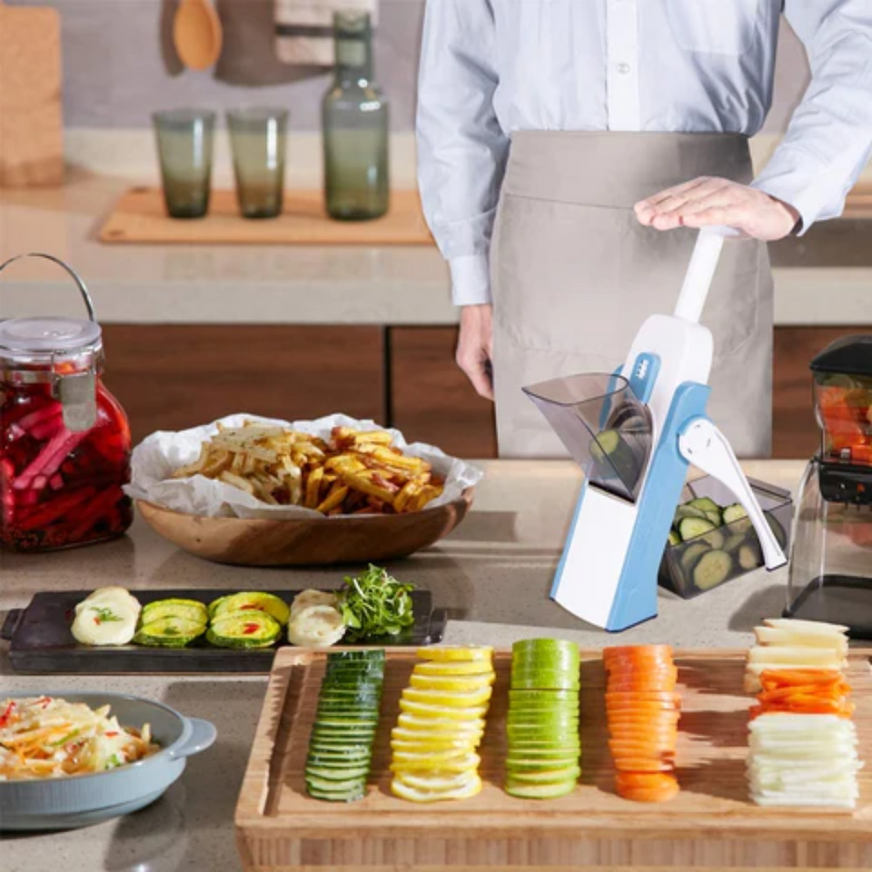 PICADOR MULTIFUNCIONAL DE VERDURAS Y FRUTAS