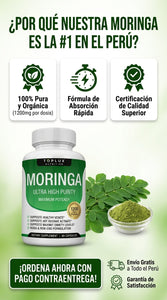 Moringa Pura 1200mg (90 Cápsulas)