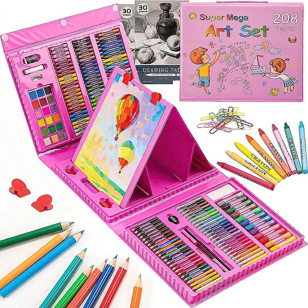 Mega Set de Arte de 208 Piezas Niñas / Niños