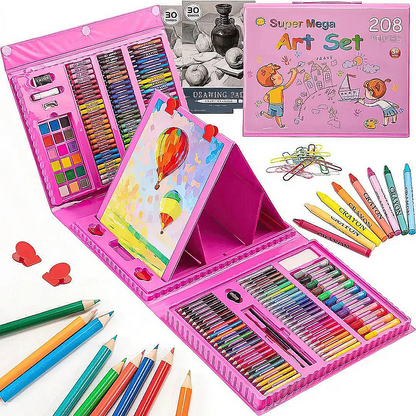 Mega Set de Arte de 208 Piezas Niñas / Niños